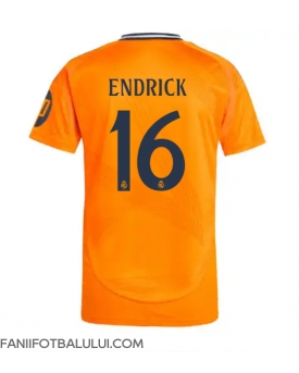 Real Madrid Endrick #16 Tricou Fotbal Replică 2024-25 Barbati Deplasare